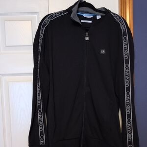 Calvin Klein Men's Black Zip-Up Sweater